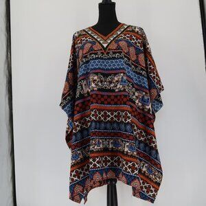 Pamela Stewart Elephant Rhinestone Embellished Kaftan/Caftan Swimsuit Coverup
